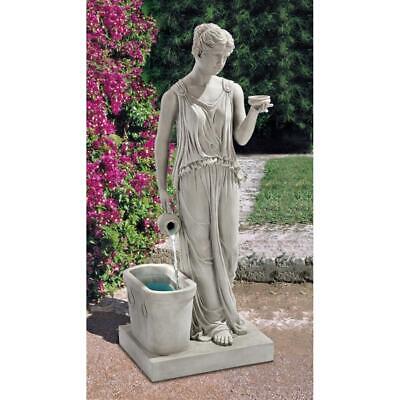Hebe Goddess Of Youth Garden Sculpture Fountain Realistic Water Feature Statue