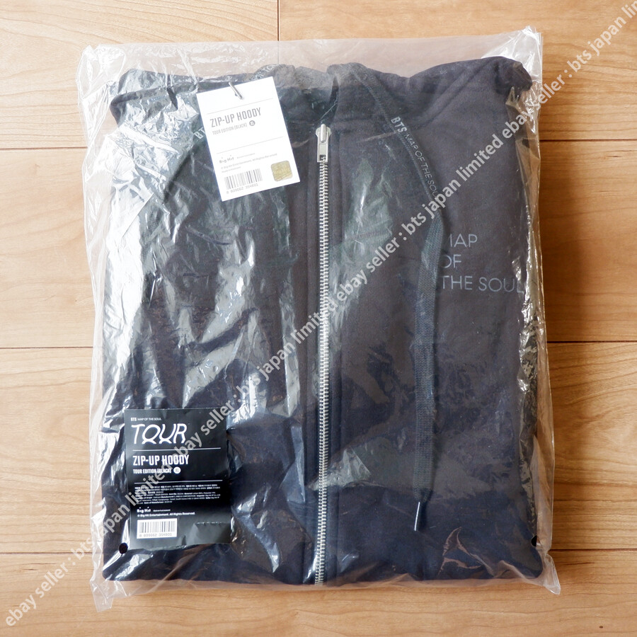 BTS MAP OF THE SOUL TOUR ZIP-UP HOODY XL size TOUR EDITION BTS MAP OF THE SOUL TOUR ZIP-UP HOODY XL size TOUR EDITION