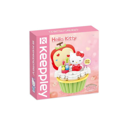 Authentic Sanrio Qman Keeppley Kuppy Blocks Hello Kitty Apple Cupcake K20813