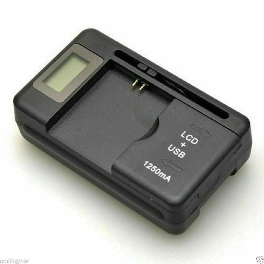 Mobile Universal Battery Charger LCD Indicator Screen For Cell Phones 1 USB-Port