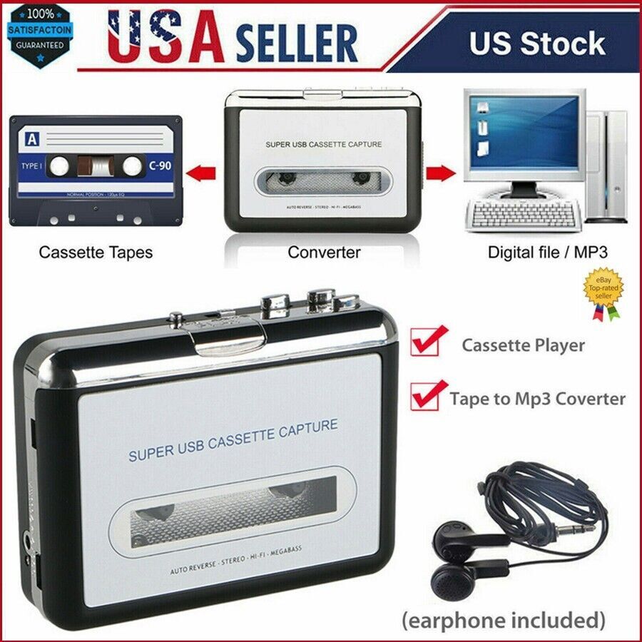 Cassette Digital Audio Music Tape To Mp3 Cd Converter