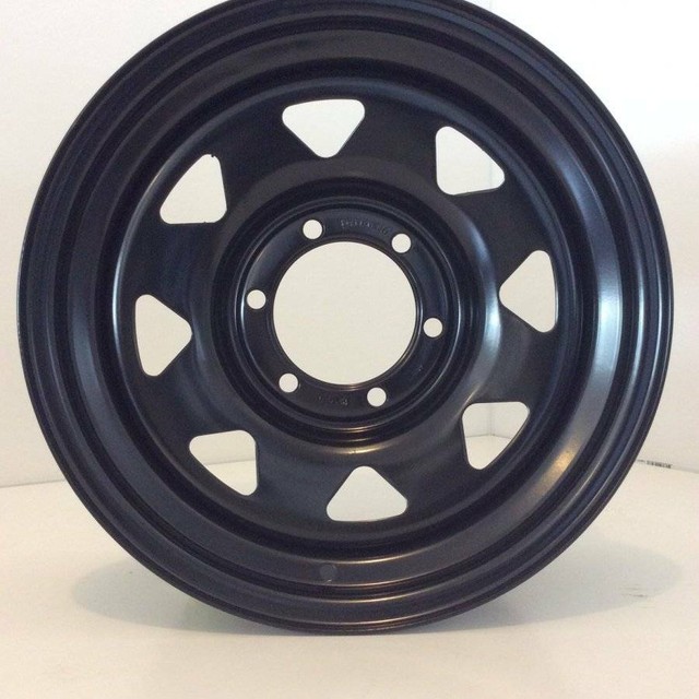 4X16" DYNAMIC STEEL SUNRAYSIA WHEELS & RIMS BLACK TOYOTA LAND CRUISER