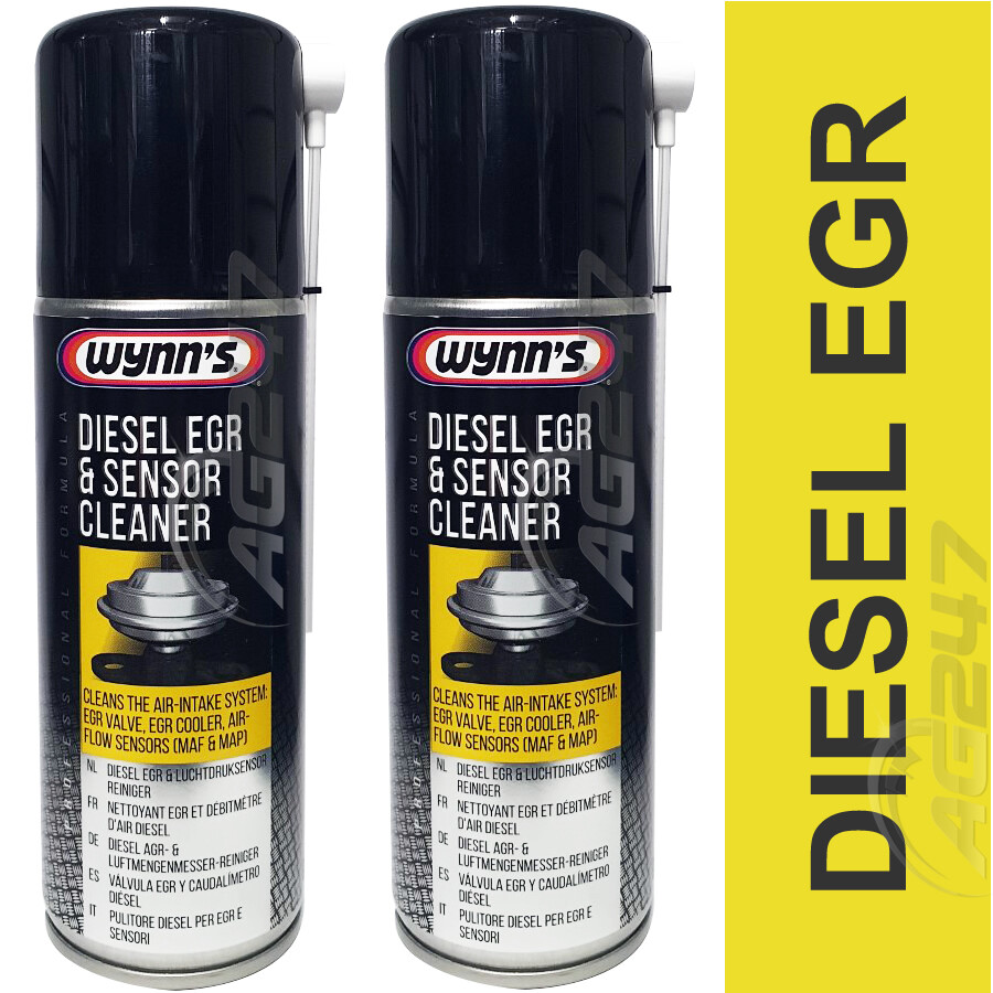 2 x Wynns Diesel EGR Sensor Cleaner Air Intake,Inlet Valves,Turbo,MAF