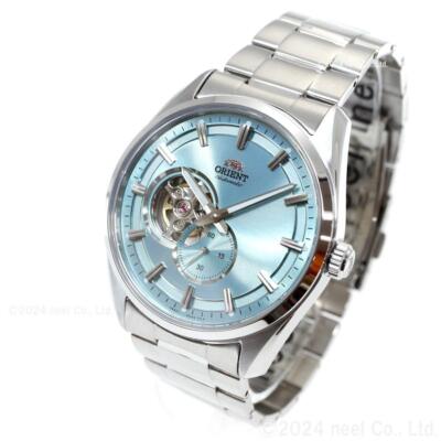 Pre-owned Orient Rn-ar0009l Blue Contemporary 24 Jewels Automatic Mechanical Watch Men F/s