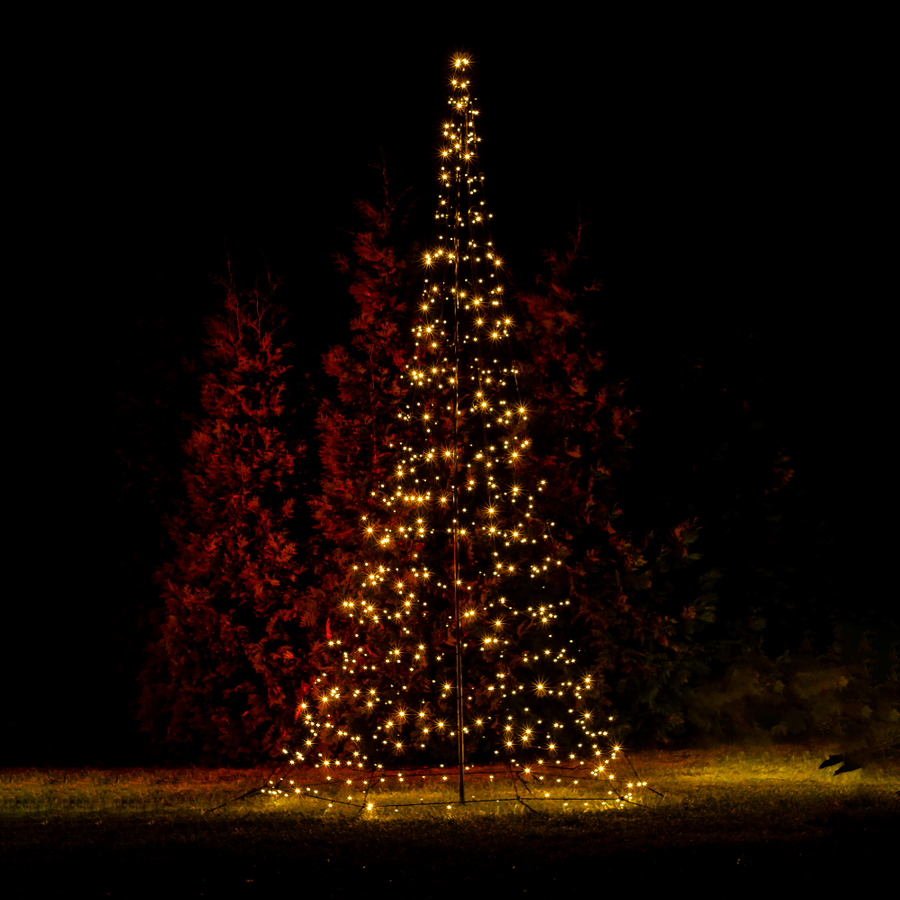 LED Tannenbaum mit 480 LEDs warmweiß • Höhe 3 m • Flash