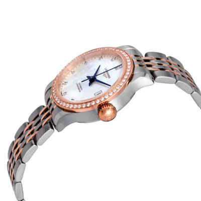 Pre-owned Longines Record Automatic Diamond Ladies Watch L2.320.5.89.7