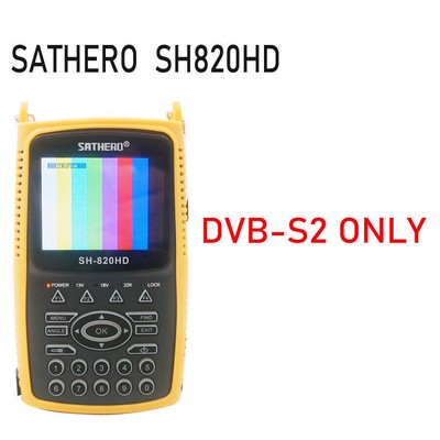 Sathero SH-820HD DVB-S2 DVB-T/T2 CCTV Combo H.265 Satellite Finder 3.5 inch LCD