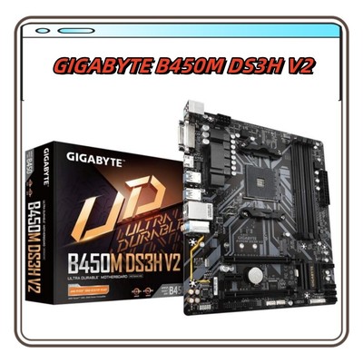 GIG B450M DS3H V2 AMD Ryzen Am4/Micro ATX/M.2/HMDI/DVI/USB 3.1/Ddr4/Motherboard