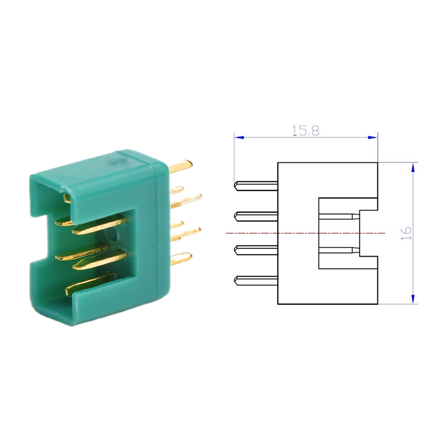 10 Stück MPX Male Stecker M6 6PIN Multiplex kompatibel 35A 6P Buchse 35A RC Lipo