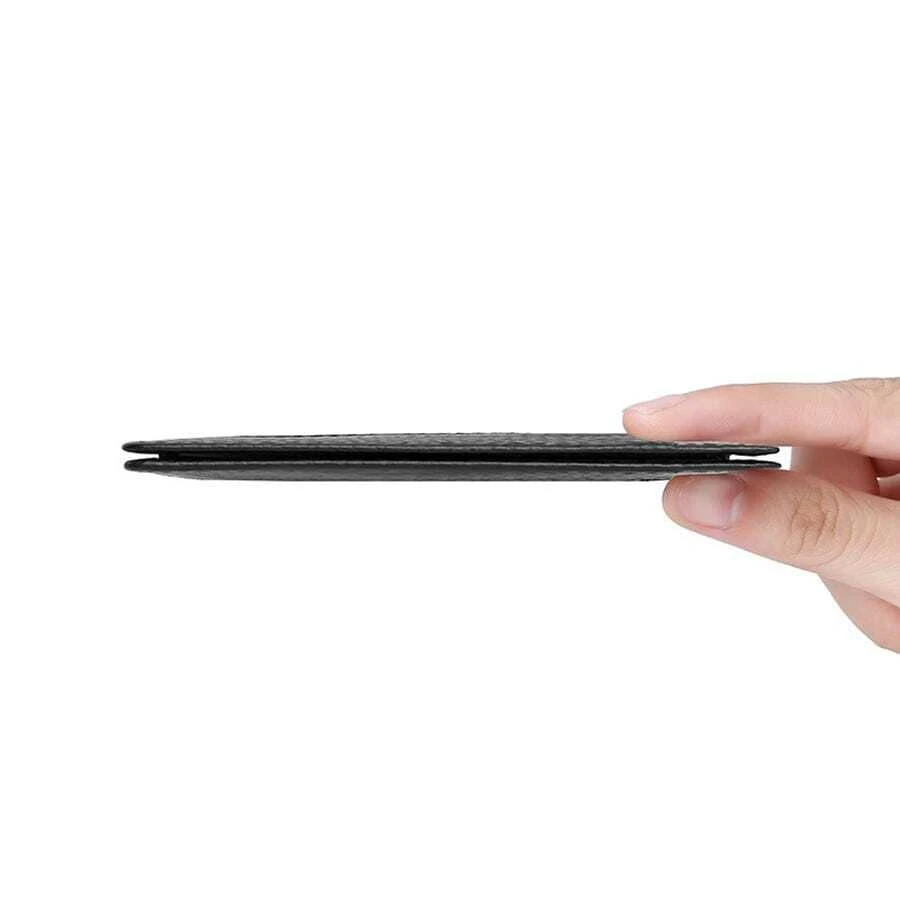 Mens Wallet Front Pocket Slim Wallet Genuine Leather ID Holder Card Case US FAST