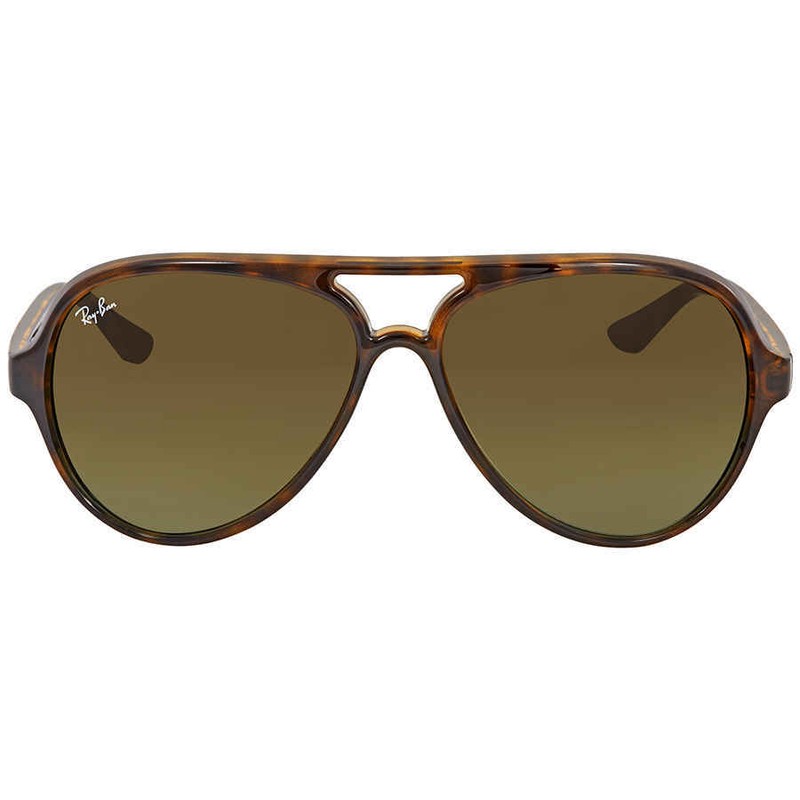 Ray Ban Cats 5000 Classic Green Gradient Aviator Unisex Sunglasses RB4125 710/A6