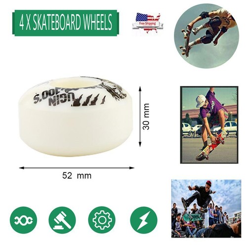4pcs 52 X 30mm HR-100A Skateboard Wheels 4Pc Longboard Wheel For Asphalt Road