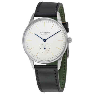 Pre-owned Nomos Orion 38 White Dial Stainless Steel Men's Watch 384