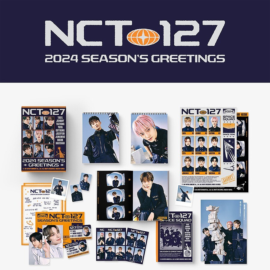 NCT カレンダー シーグリ ポストカード NCT 127 2024 SEASON'S GREETINGS /Calendar+Diary+Poster+Card