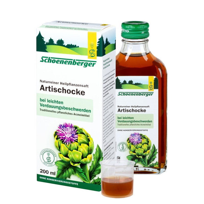 Schoenenberger Artischocke,Â Naturreiner Heilpflanzensaft Bio, 200ml