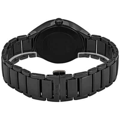Pre-owned Rado True Automatic Diamond Black Dial Men's Watch R27056732