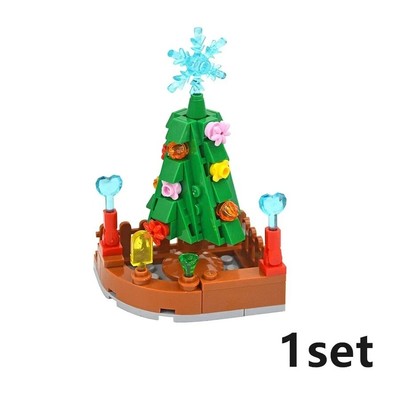 Tree Pine Palm Spruce Cedar Cherry Bloom Bush Christmas Building Block for LEGO