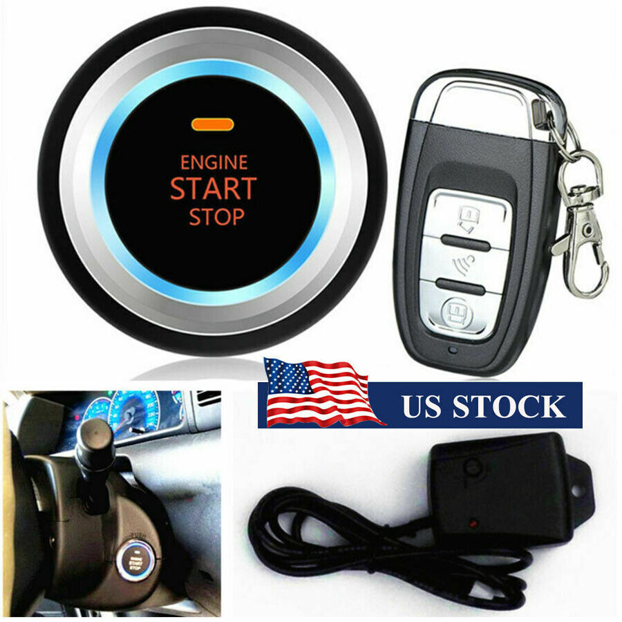 Security Vibration Alarm Engine Start Push Button Remote