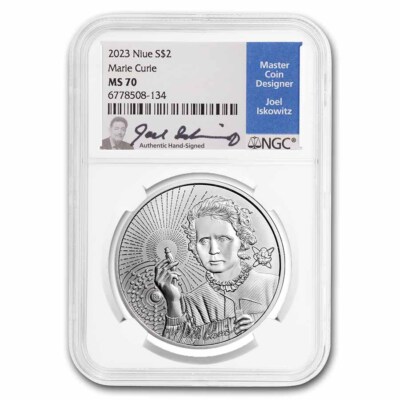 2023 Niue 1 oz Silver Icons of Inspiration: Marie Curie MS