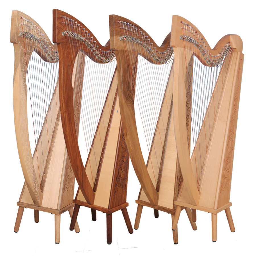 Muzikkon 29 Corde Trinity Boru Harpe Celtique Irlandais Levier Harpe Ebay