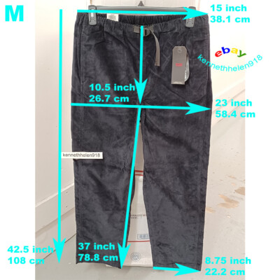 LEVIS SKATEBOARDING QUICK RELEASE CORDUROY PANTS A09680001 BLACK MENS SIZE M,L
