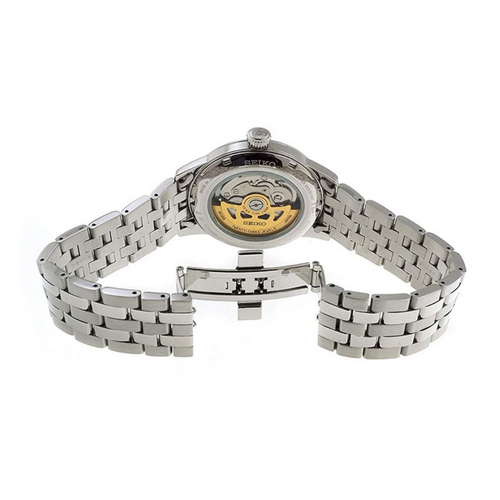 Pre-owned Seiko Presage Cocktail Time Automatic Grey Dial Silver Tone Men's Watch Srpe17j1