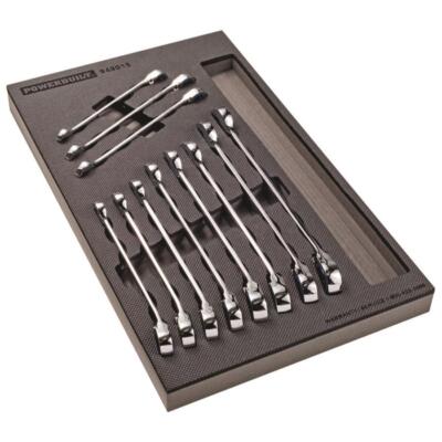 Wrenches Professional Technician Standard 11-Piece Vanadium Open End/Ratcheting