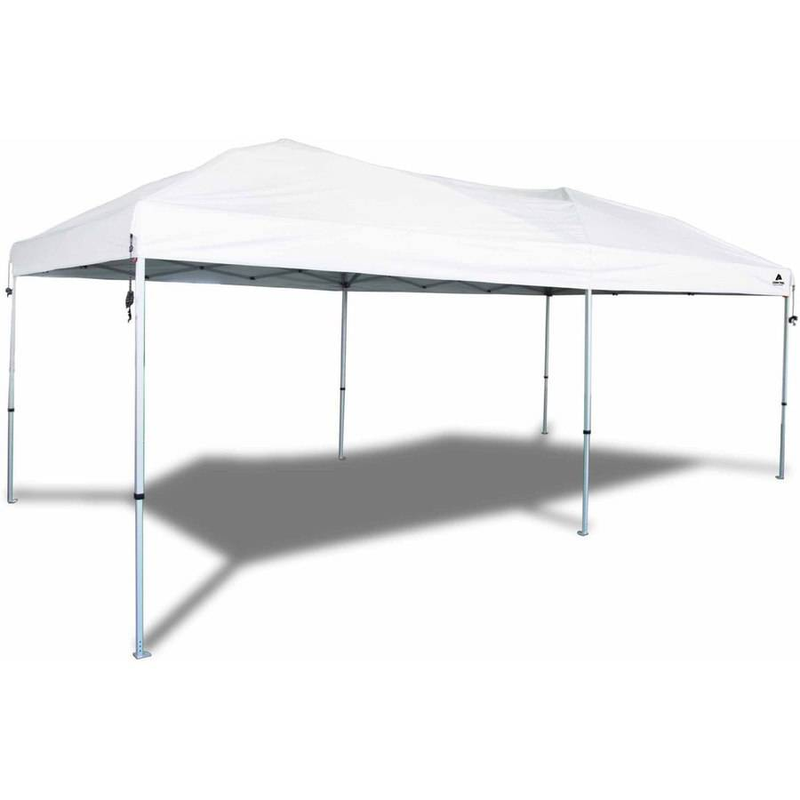 Straight Leg Canopy Tent Easy Pop Up Outdoor 200 Sq. ft Coverage 20 X 10 Feet