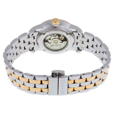 Pre-owned Mido Baroncelli Automatic White Dial Two-tone Ladies Watch M76009n61