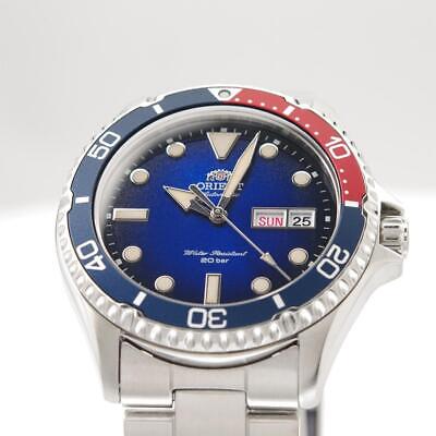 Pre-owned Orient Automatic Watch Diver Design Rn-aa0812l Men's Silver Japan