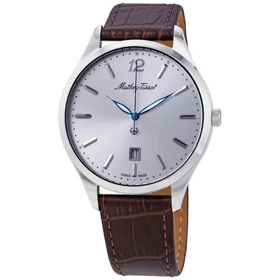 Мужские часы Mathey-Tissot Urban с серебряным циферблатом H411AS