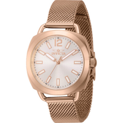 Женские часы с серебряным циферблатом и кварцем Invicta Wildflower 46339