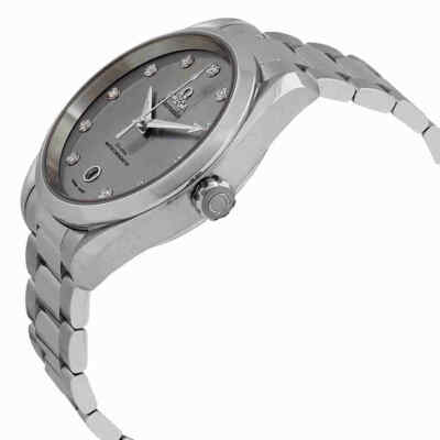 Pre-owned Omega Seamaster Automatic Chronometer Diamond 38 Mm Watch 220.10.38.20.56.001