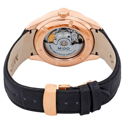 Pre-owned Mido Belluna Ii Automatic Black Dial Men's Watch M024.428.36.051.00