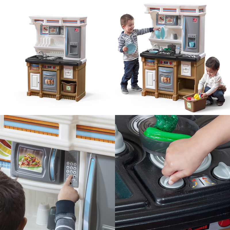 Lifestyle Custom Play Kitchen Unisex for Little Chefs with 2