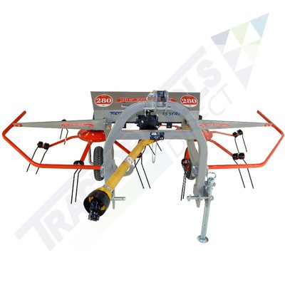 TS110 Two Rotor Three Point Tedder by Terra