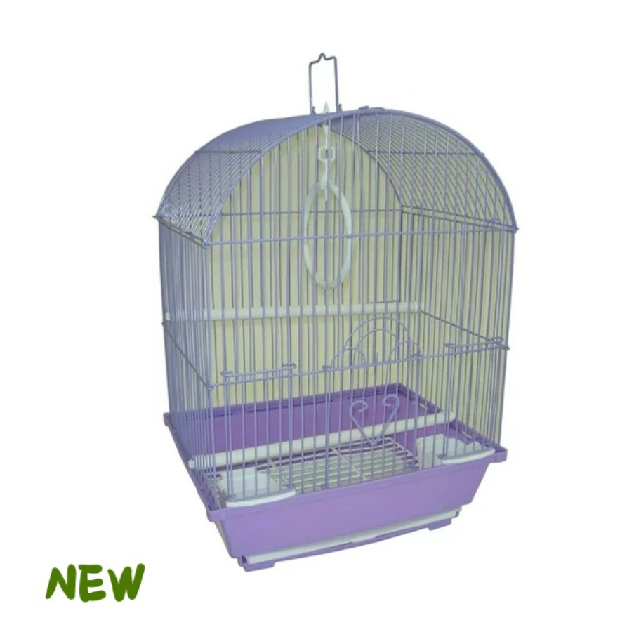 YML A1104PUR Round Top Style Small Parakeet Cage, 11 x 9 x 1