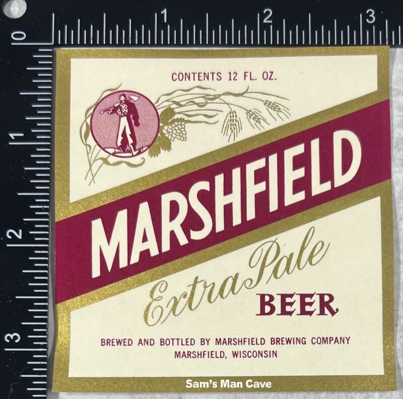 Marshfield Extra Pale Ale Beer Label - WISCONSIN