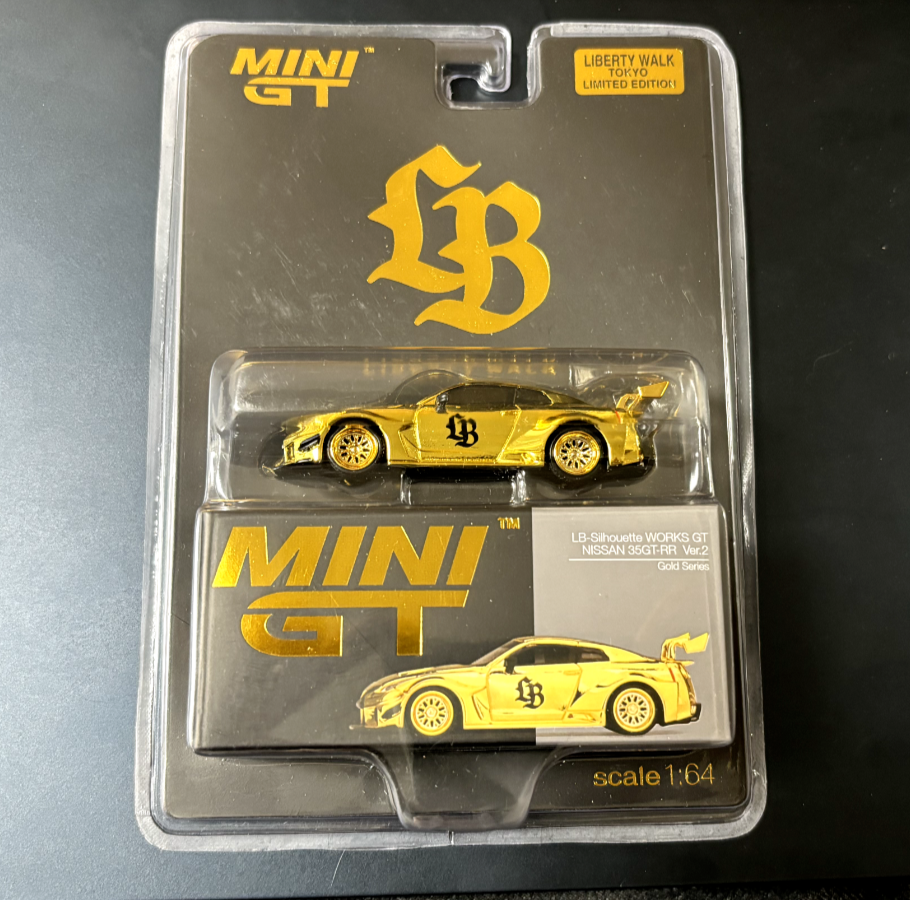 ミニカー Libertywalk SuperSilhouetteS15 Gold MINIGT x Liberty Walk Nissan Silvia S15 LB-Super Silhouette