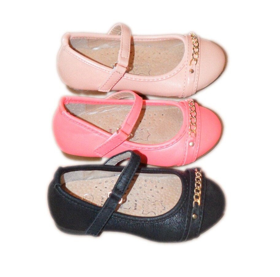 Mädchenschuhe Kinder Festliche Ballerina Pumps m. Absatz Lackoptik 3 farb (F-66)