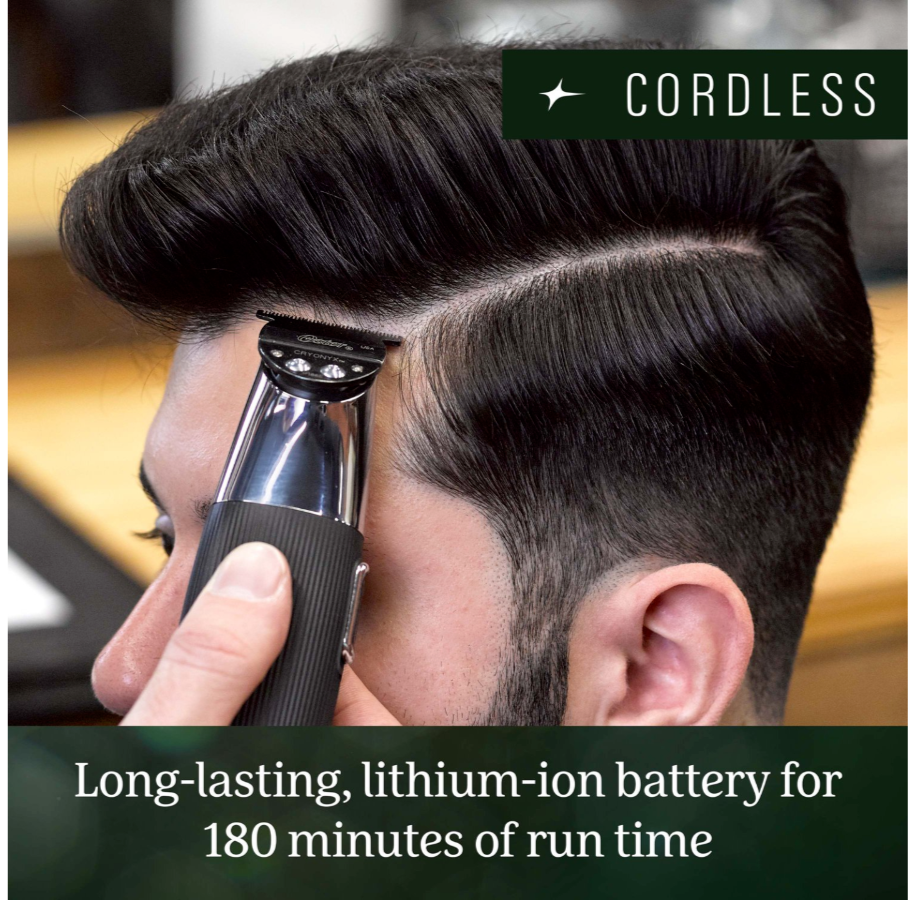 Oster Cordless T Finisher 76059-810 Trimmer - Black with Blade Oil 4 oz