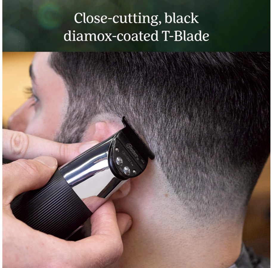 Oster Cordless T Finisher 76059-810 Trimmer - Black with Blade Oil 4 oz