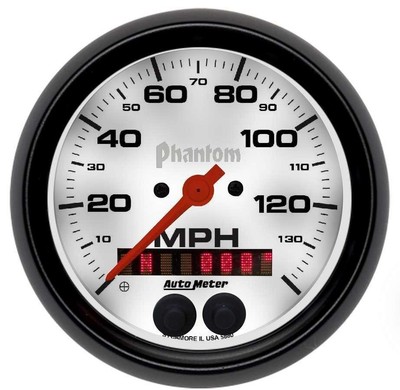 Autometer 5880, 3-3/8 Phantom Gps Speedo W/Rally-Nav Display Performance Parts