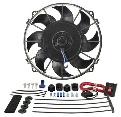 Derale 16508 8In Tornado Electric Fan Premium Kit Electric Cooling Fan, Tornado,