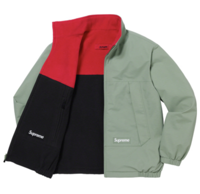 SUPREME GORE TEX REVERSIBLE POLARTEC LINED JACKET MEDIUM LIGHT OLIVE SS22
