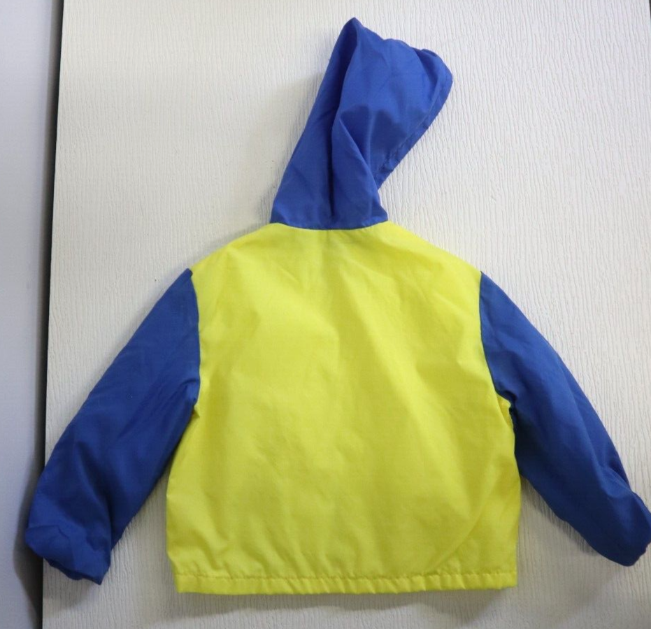 MONTGOMERY WARD - VINTAGE BOYS YELLOW BLUE WINDBREAKER JACKET SIZE 3T