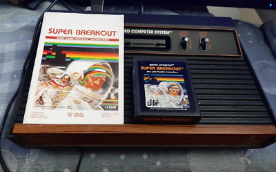 Super Breakout  CX2608- Atari 2600 with manual TESTED