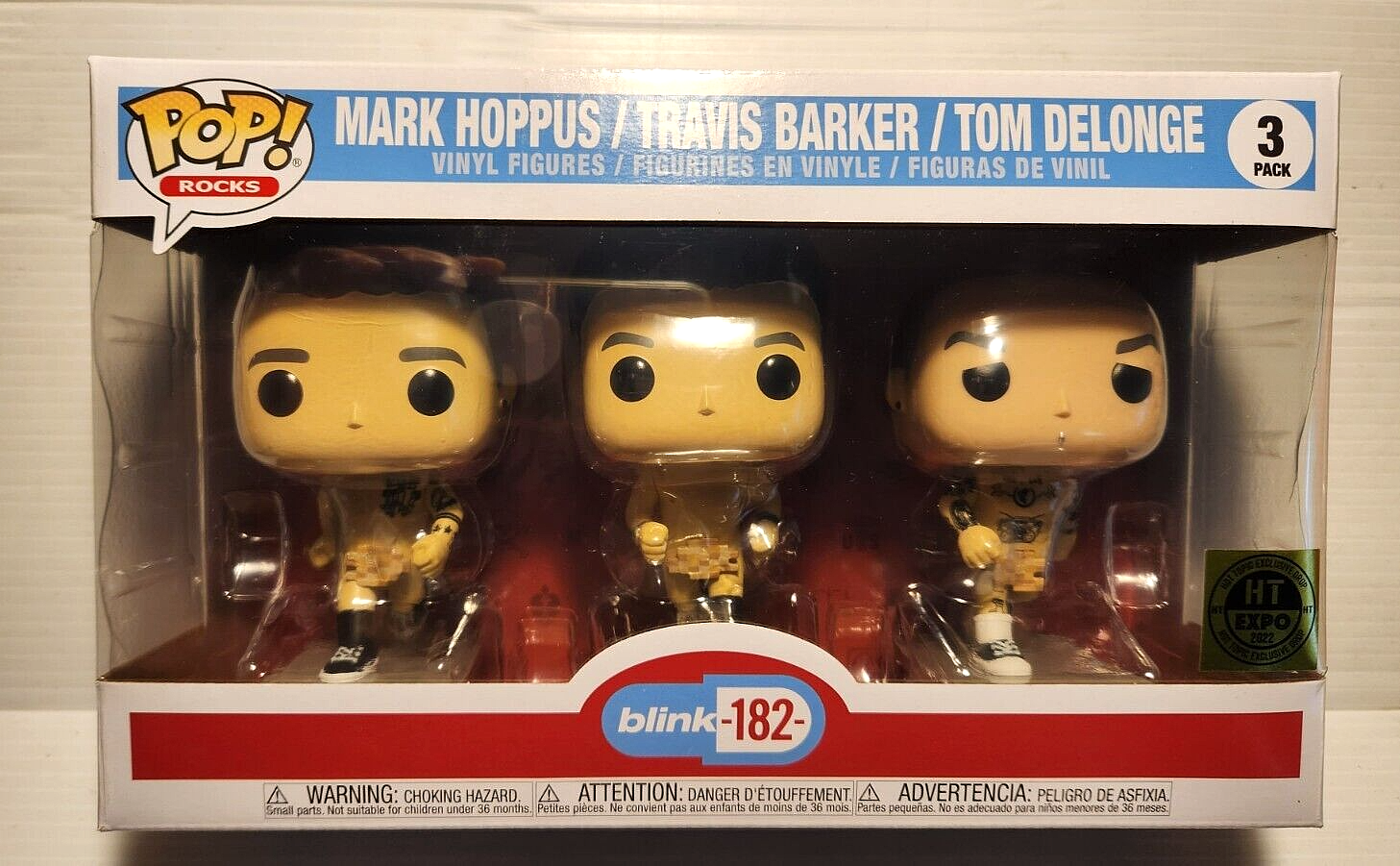 Funko Pop! Rocks Blink-182- Mark Travis Tom 3 Pack Punk Band