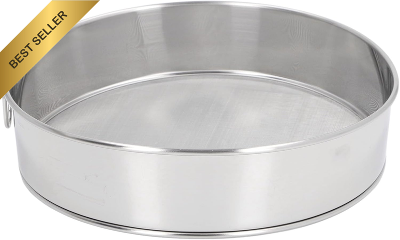 Flour Sifter, 8.0X2.0In Stainless Steel 80 Mesh Fine Mesh Flour Sieve, Large Siz