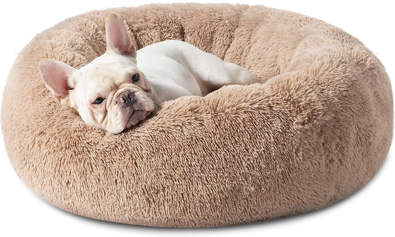 Calming Dog Bed for Medium Dogs Washable 30 In Anti-Slip Flu